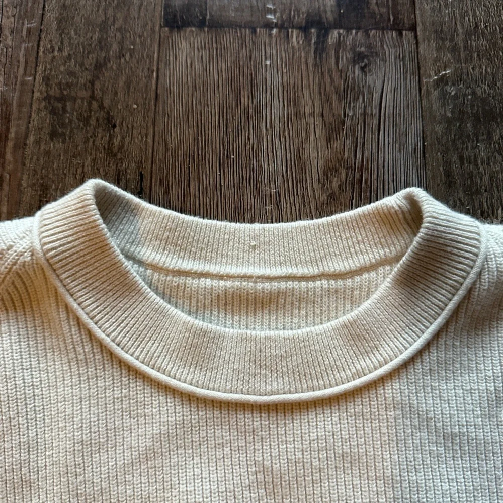 Lululemon Take It All In Cotton-Blend Sweater White Opal Size Small